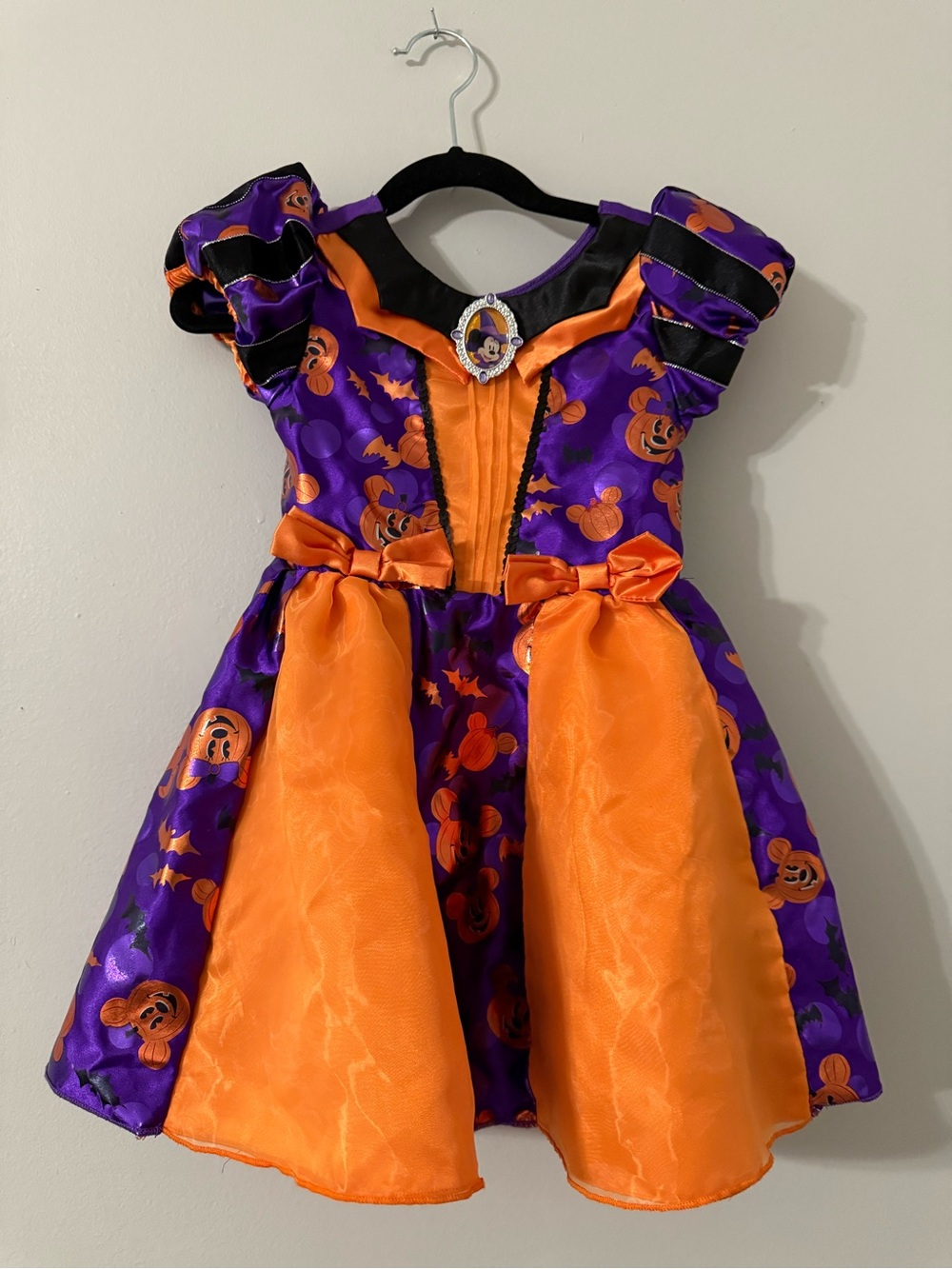 Disney Store Minnie Mouse Witch Halloween Costume Dress Girls Size 3 Purple